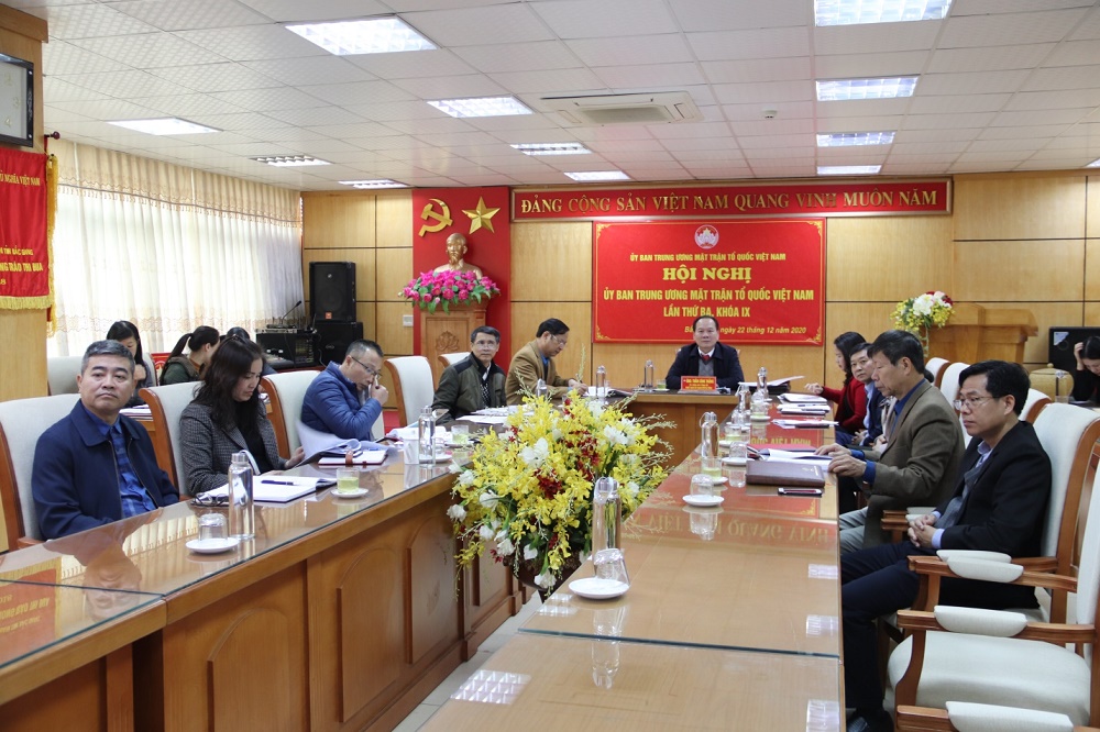 Hội nghị trực tuyến Ủy ban Trung ương MTTQ Việt Nam  lần thứ ba, khóa IX
